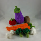 Amigurumi Eggplant (made to order)