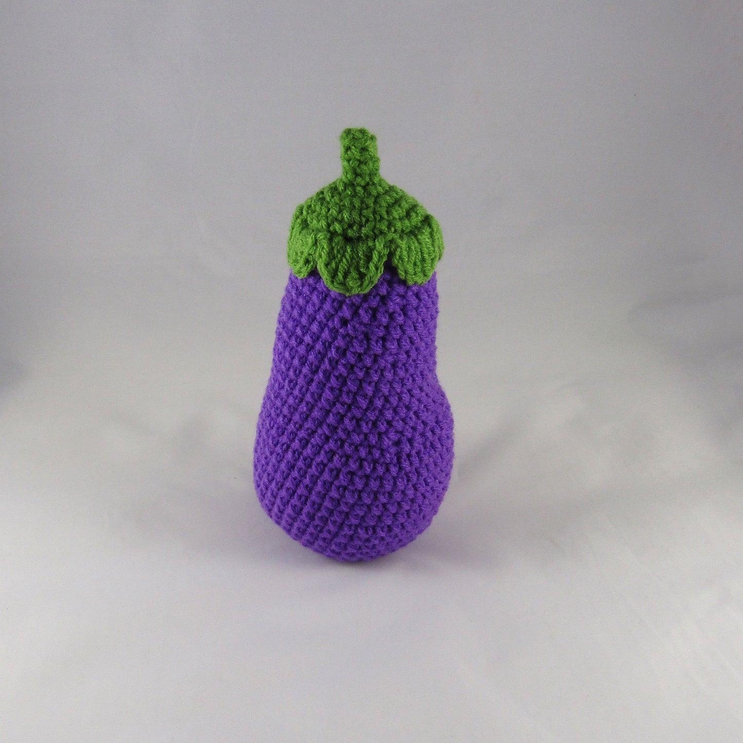 Eggplant Crochet Pattern+ Coloring Page