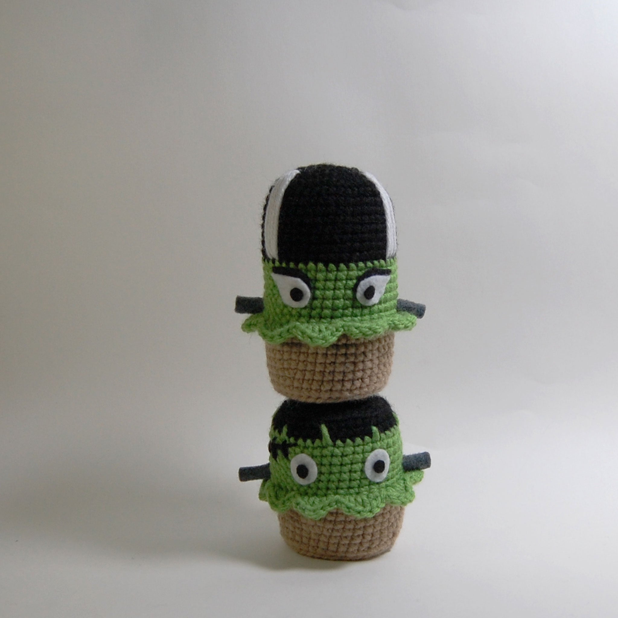 Frankenstein Crochet Cupcakes