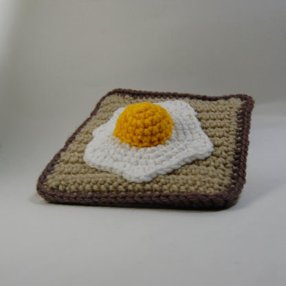 Fried Egg on Toast Crochet Pattern