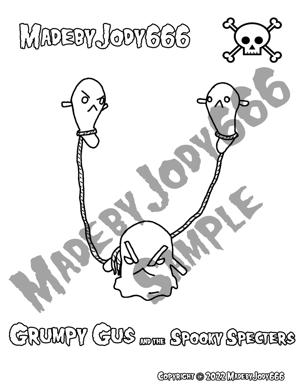 Grumpy Gus and his Spooky Specters Pattern