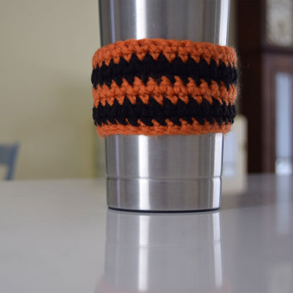 Halloween Stripes Mug Cozy