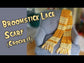 Broomstick Lace Scarf Crochet Pattern + Coloring Page