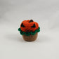 Jack-o'-lantern Crochet Cupcake