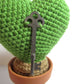 Key To My Heart Cactus Pattern
