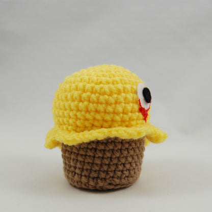 Plague Zombie Crochet Cupcake