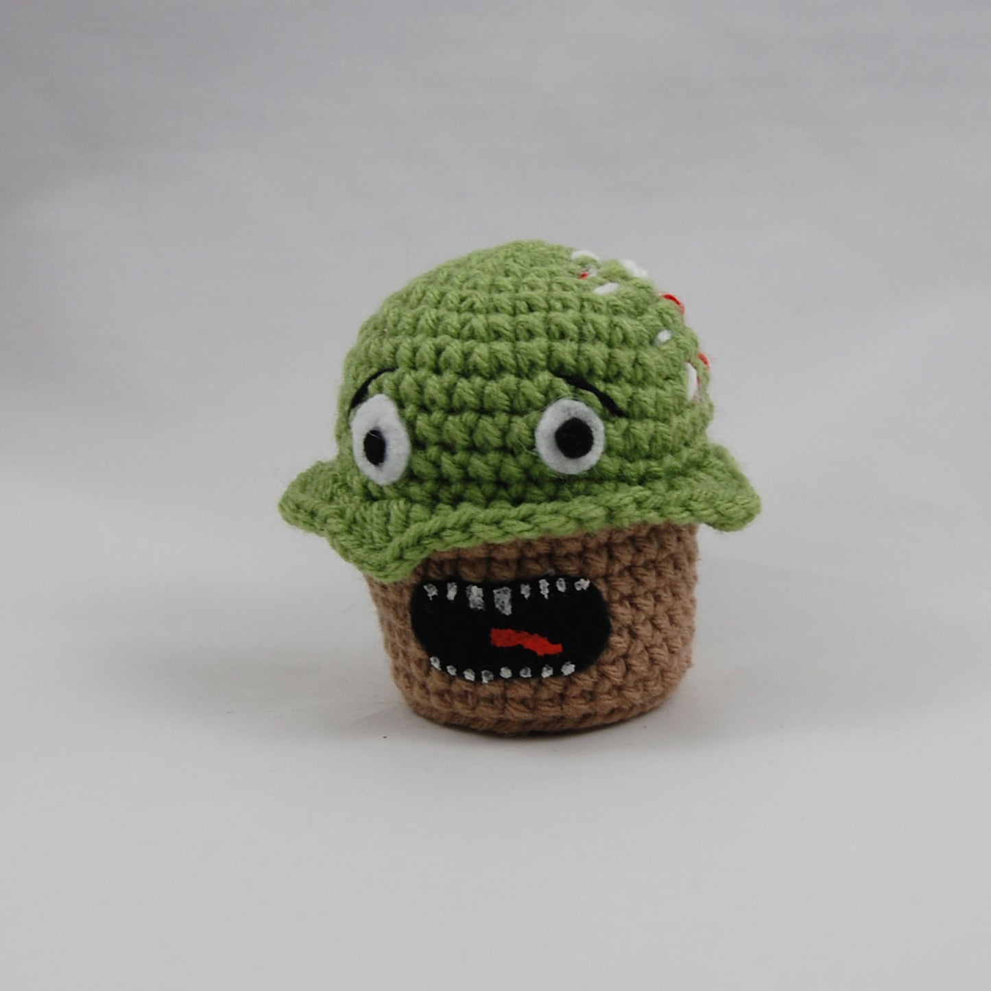 Screaming with Maggots Crochet Cupcake