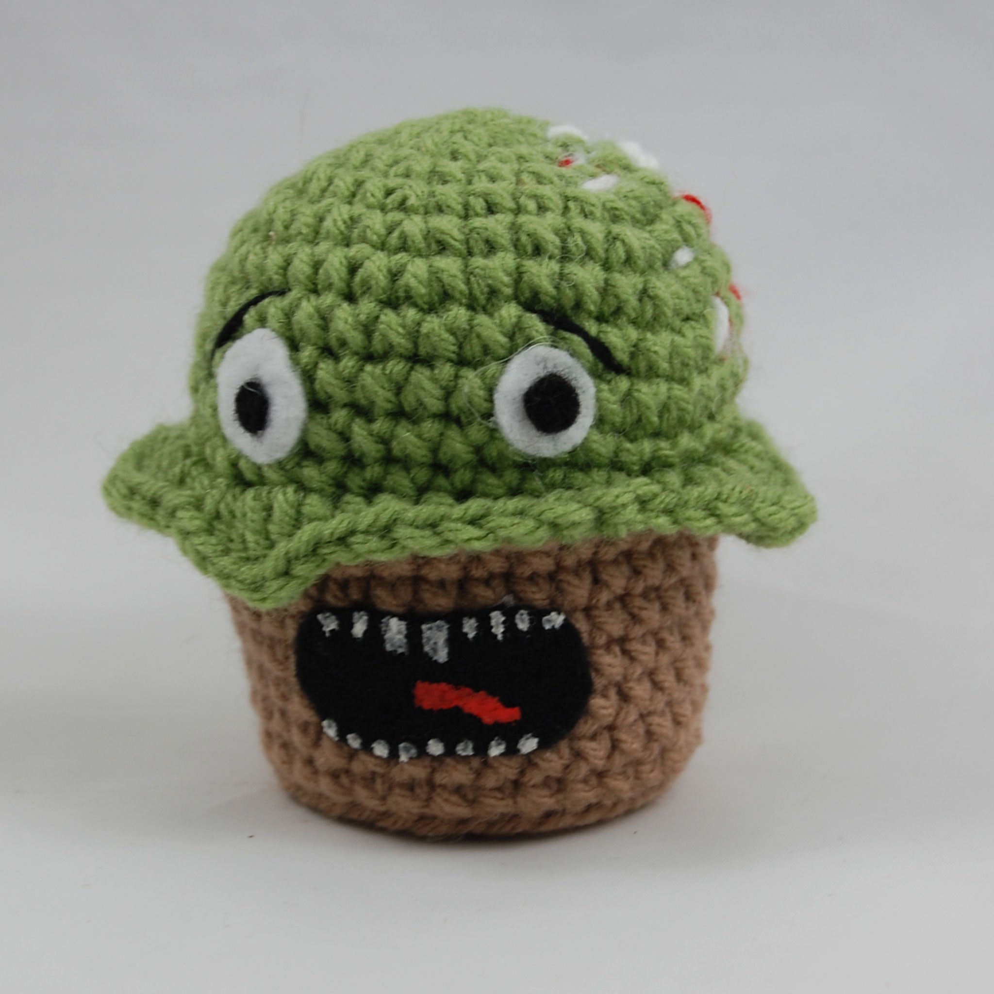 Screaming with Maggots Crochet Cupcake