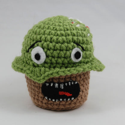 Screaming with Maggots Crochet Cupcake