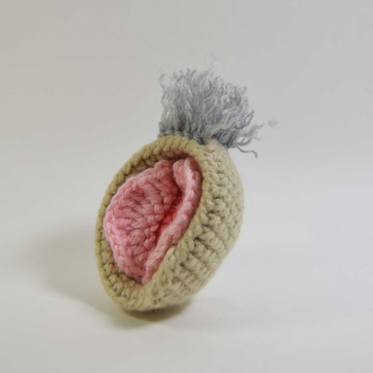 Crochet Va-Jay-Jay (Vulva) in Stunning Silver