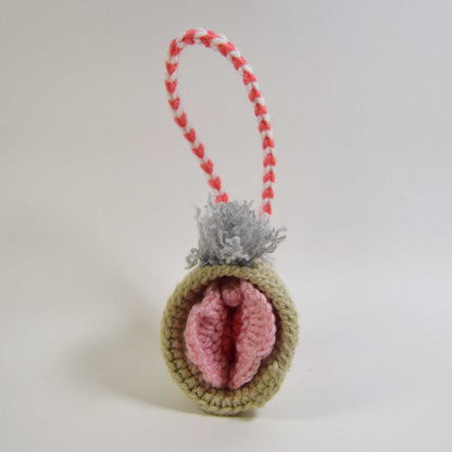 Crochet Va-Jay-Jay (Vulva) in Stunning Silver
