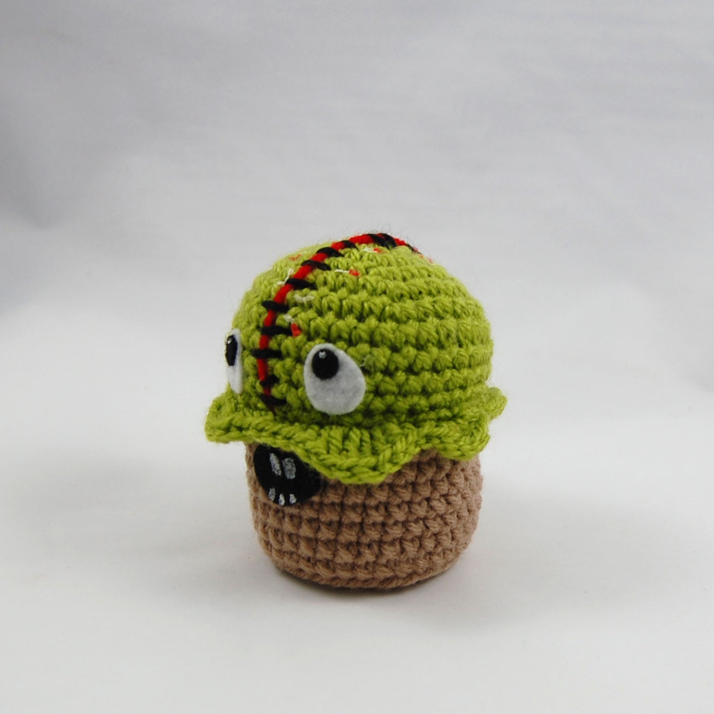 Splitting Headache Zombie Crochet Cupcake