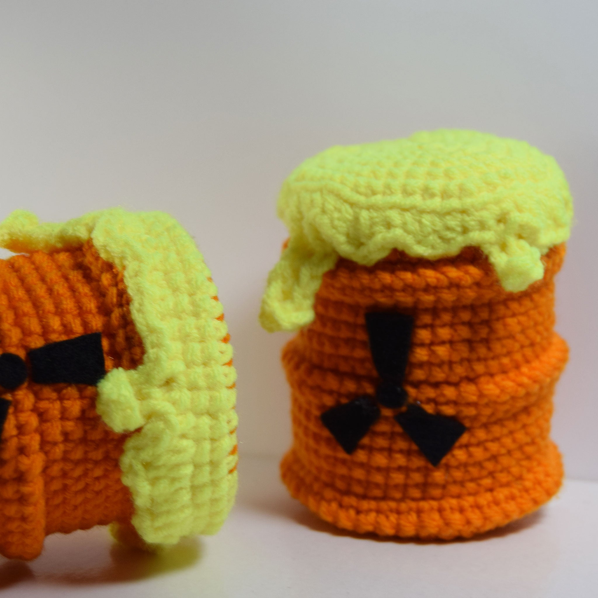 Toxic Waste Barrels Pattern + Coloring Page