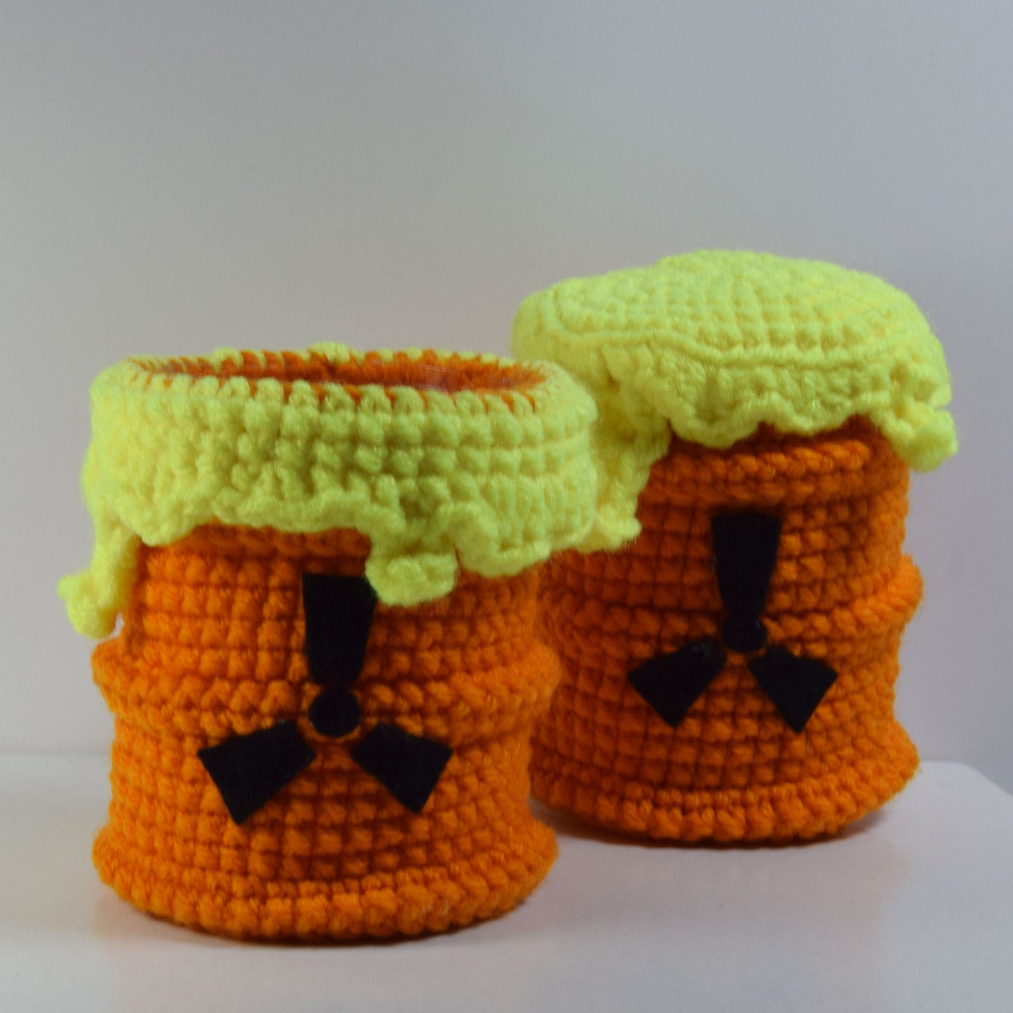 Toxic Waste Barrels Pattern + Coloring Page