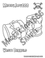 Toxic Waste Barrels Pattern + Coloring Page