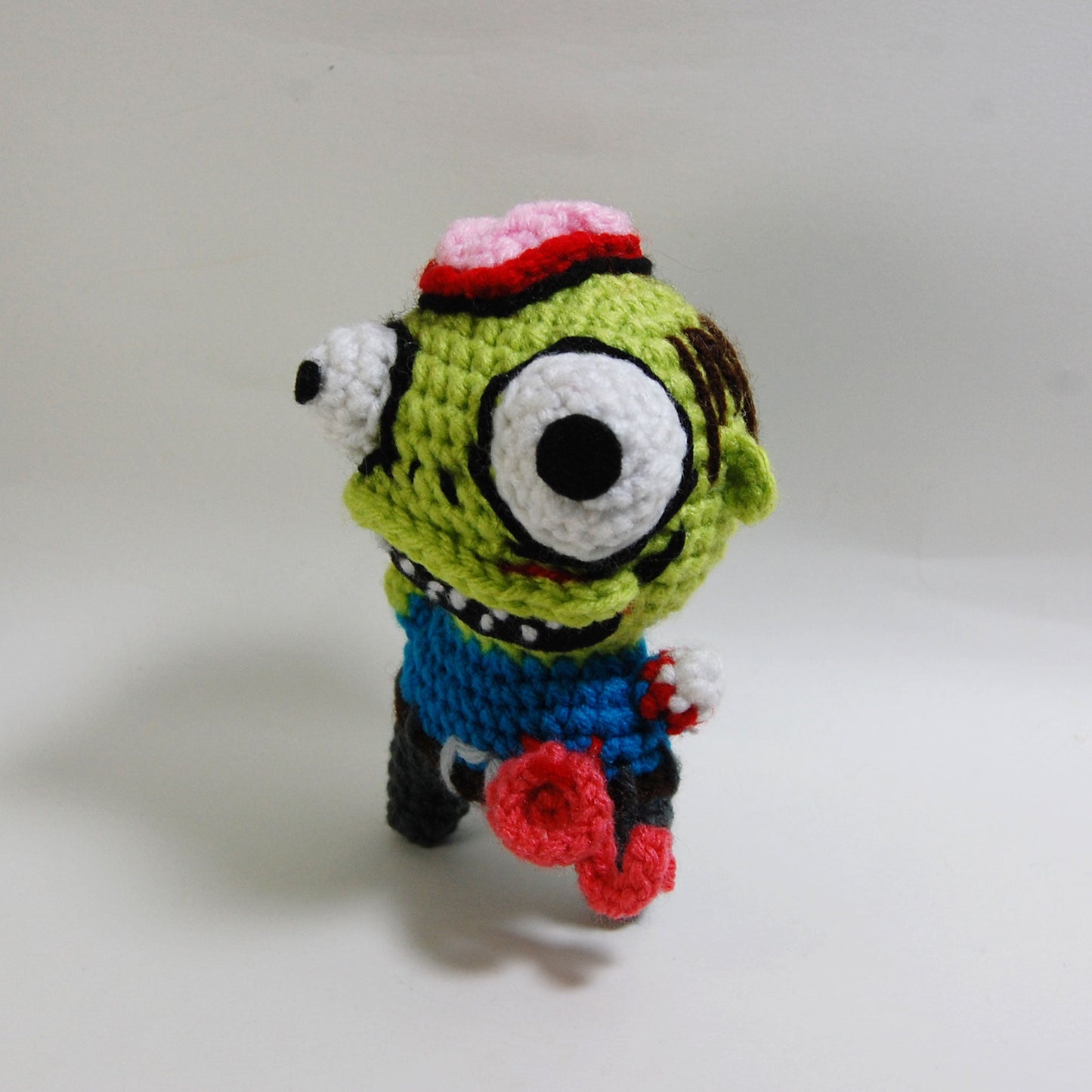 zombie boy crochet plushie